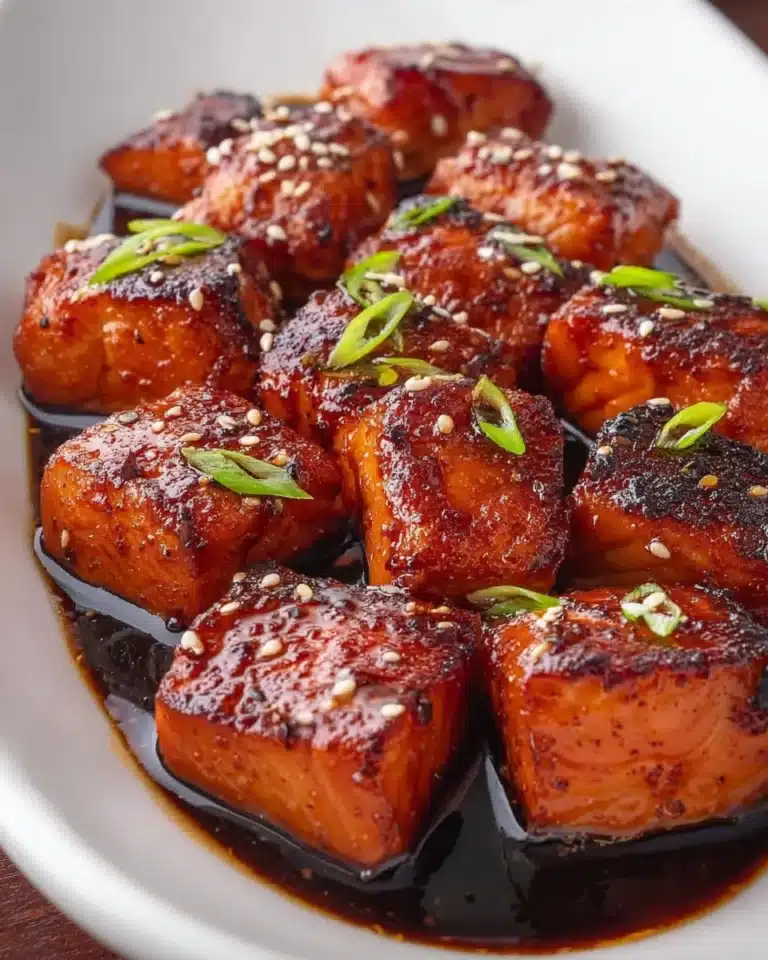 honey glazed salmon bites Recipe