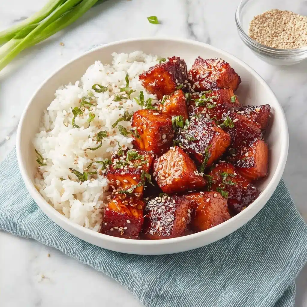 honey glazed salmon bites Recipe - Recipe Image