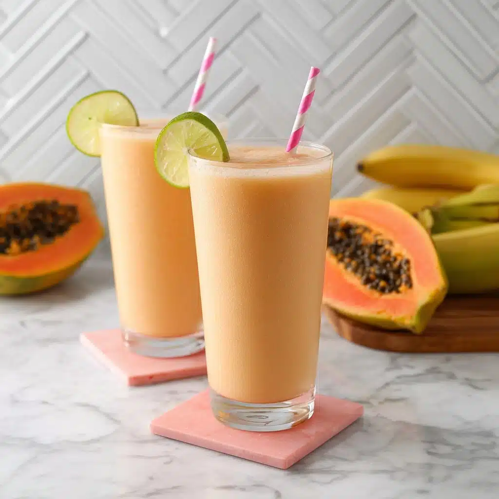 Vibrant Papaya Turmeric Smoothie! Recipe - Recipe Image