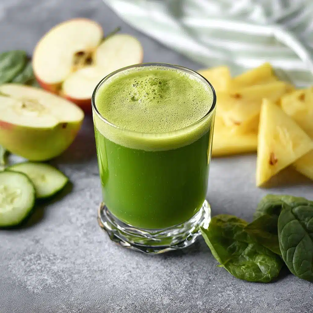PINEAPPLE SPINACH GREEN JUICE Recipe - Recipe Image