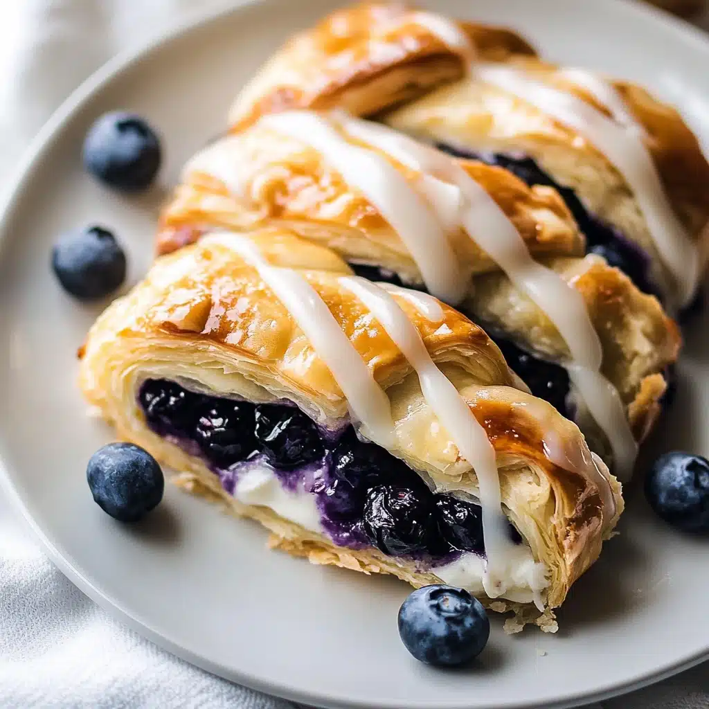 Blueberry Cream Cheese Pastry Braid Recipe 4 Blueberry Cream Cheese Pastry Braid Recipe - Recipe Image