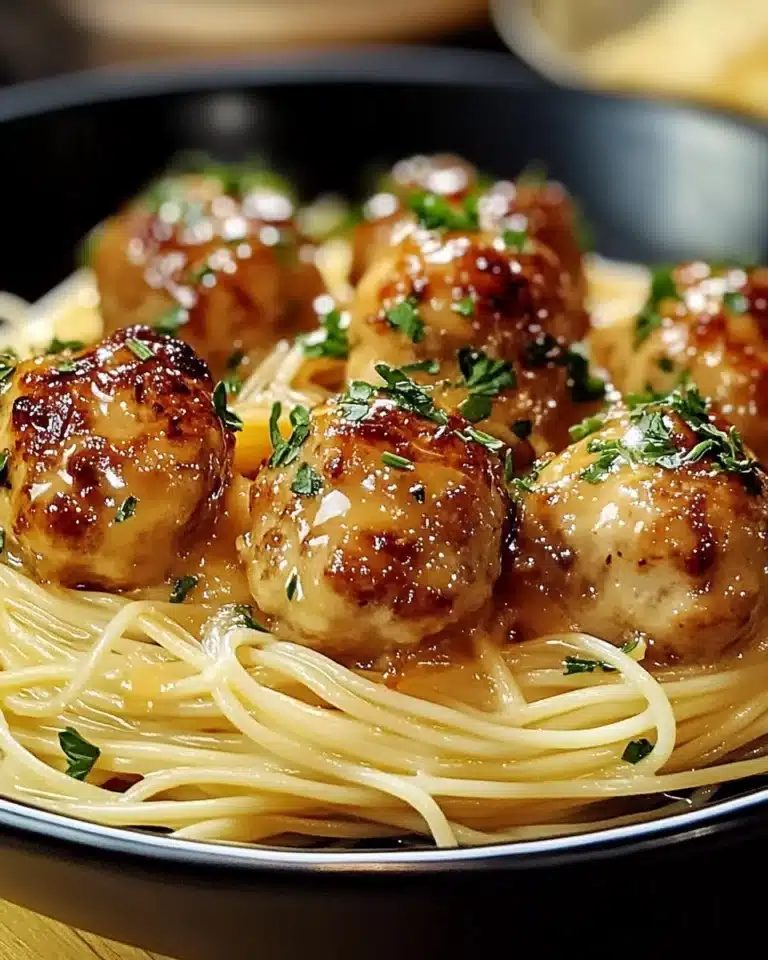 GARLIC BUTTER CHICKEN BITES WITH CREAMY PARMESAN PASTA Recipe