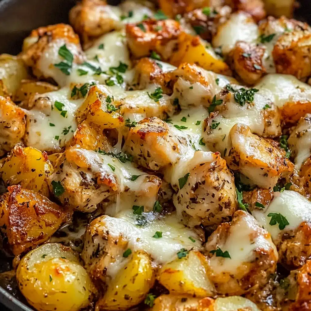 Garlic Parmesan Chicken and Potatoes (One-Pan Dinner) Recipe 4 Garlic Parmesan Chicken and Potatoes (One-Pan Dinner) Recipe - Recipe Image