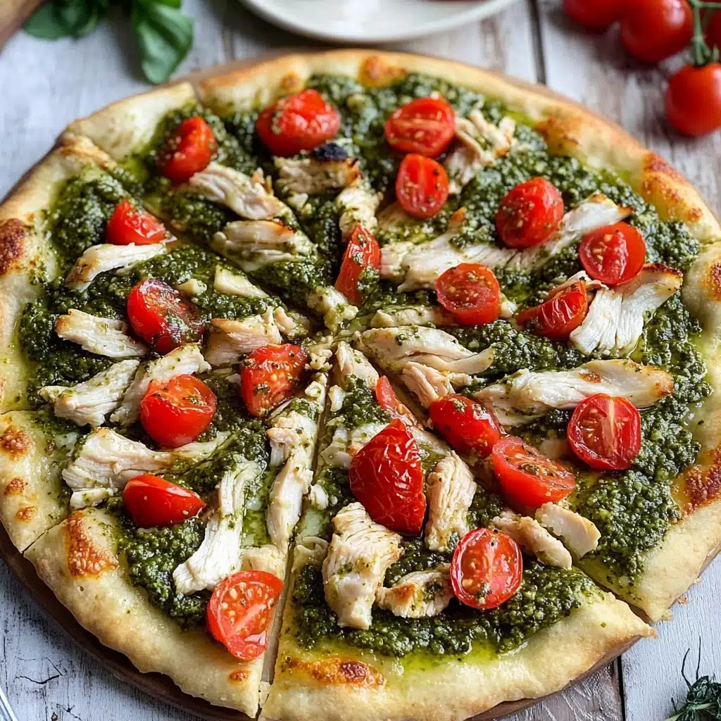 Chicken Pesto Paleo Pizza {GF, DF} Recipe - Recipe Image
