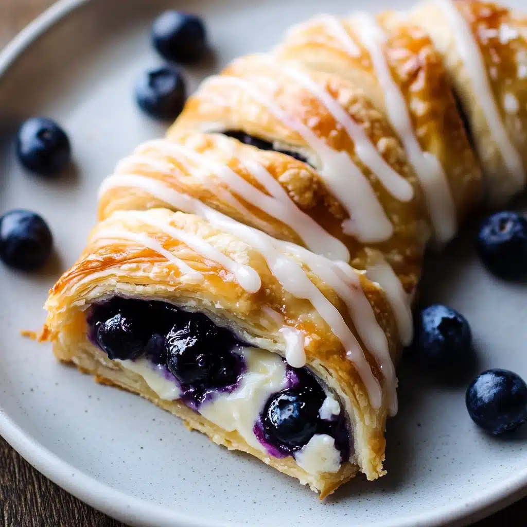 Blueberry Cream Cheese Pastry Braid Recipe 5 Blueberry Cream Cheese Pastry Braid Recipe - Recipe Image