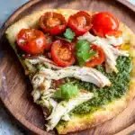 Chicken Pesto Paleo Pizza {GF, DF} Recipe
