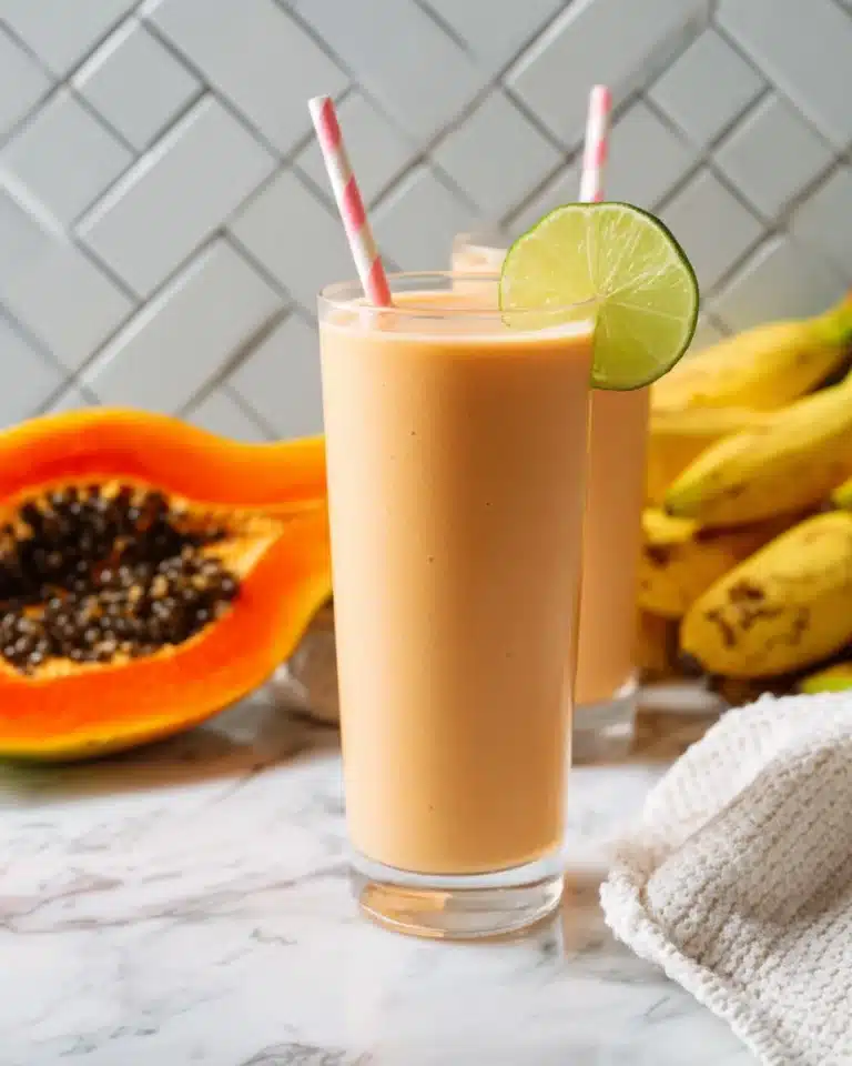 Vibrant Papaya Turmeric Smoothie! Recipe