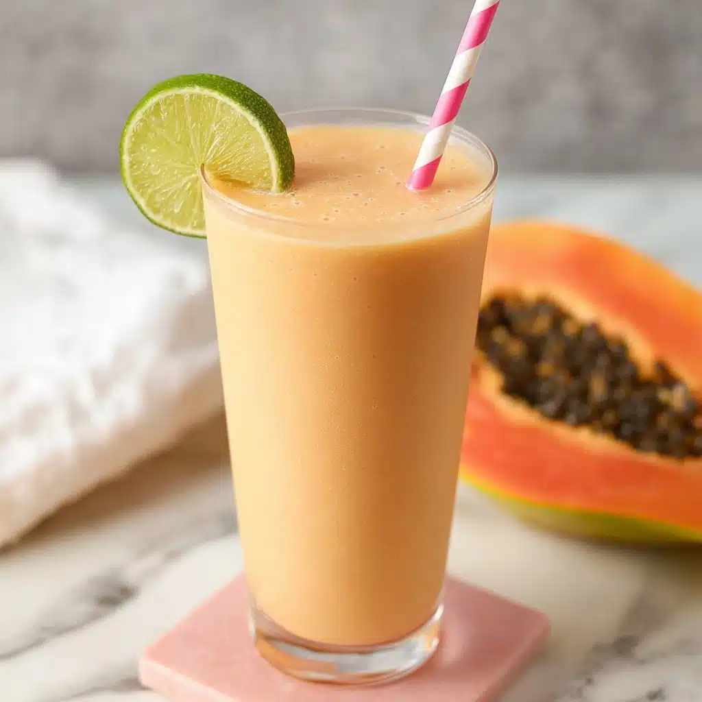 Vibrant Papaya Turmeric Smoothie! Recipe - Recipe Image