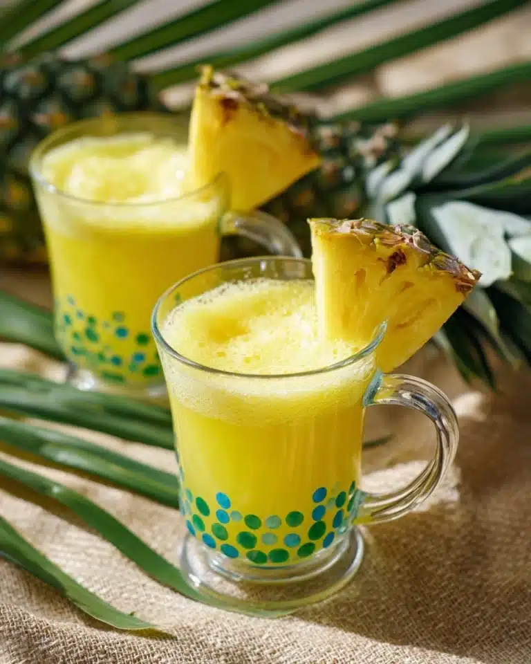 Pineapple Ginger Juice (Great for Digestion) Recipe