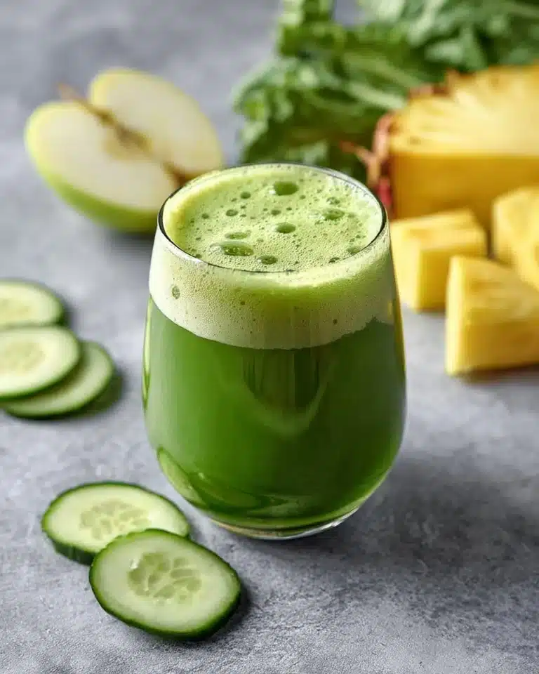 PINEAPPLE SPINACH GREEN JUICE Recipe
