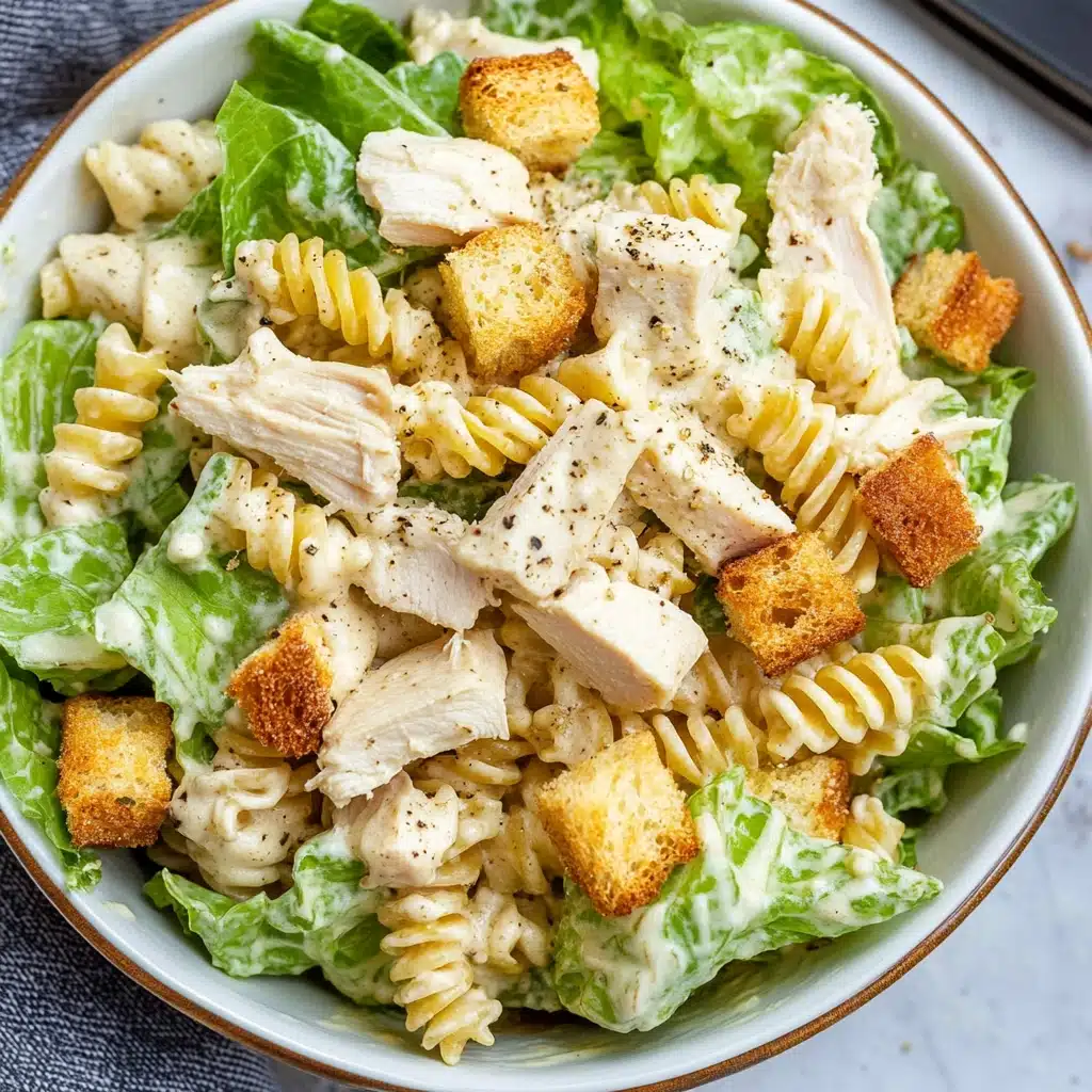Chicken Caesar Pasta Salad Recipe 3 Chicken Caesar Pasta Salad Recipe - Recipe Image