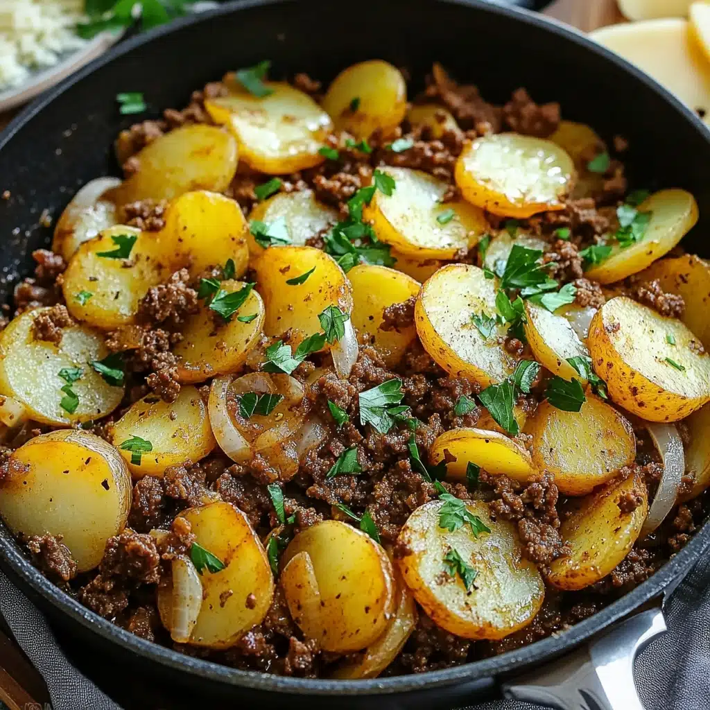 Ground Beef And Potatoes Skillet Recipe - Recipe Image