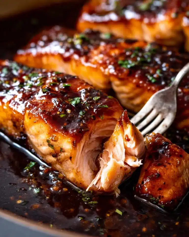 Honey Garlic Glazed Salmon Recipe