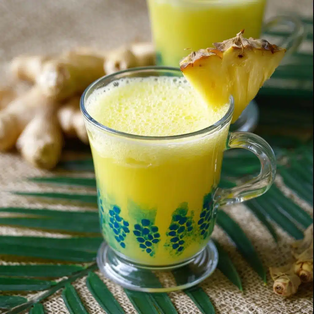 Pineapple Ginger Juice (Great for Digestion) Recipe - Recipe Image