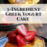 3 ingredient greek yogurt cake (no sugar added + low carb) Recipe