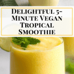 5-Minute Vegan Tropical Smoothie Recipe