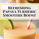 Vibrant Papaya Turmeric Smoothie! Recipe
