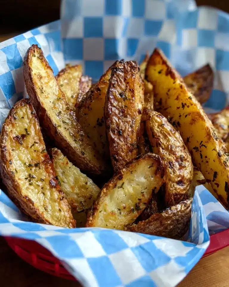 Crusty Herb Potato Wedges Recipe