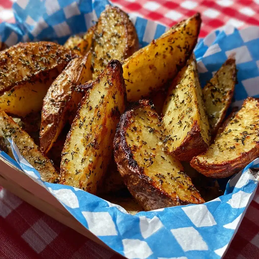 Crusty Herb Potato Wedges Recipe 5 Crusty Herb Potato Wedges Recipe - Recipe Image