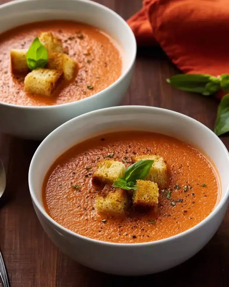 Rich and Creamy Tomato Basil Soup Recipe