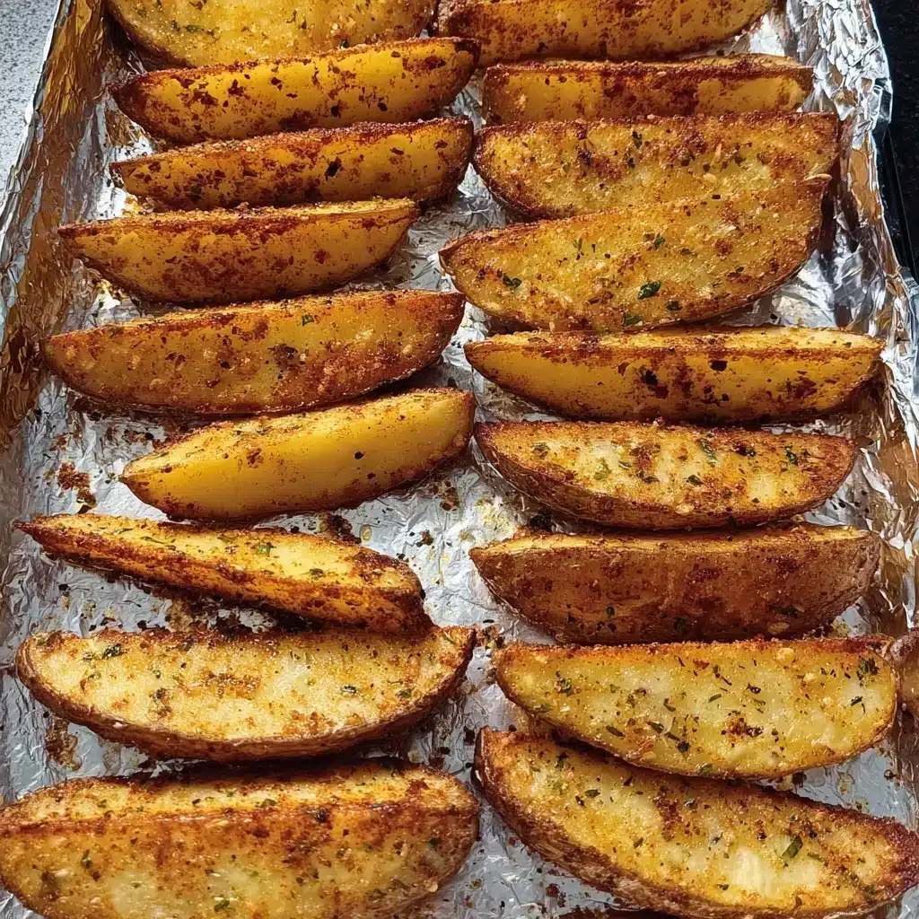 Crusty Herb Potato Wedges Recipe 4 Crusty Herb Potato Wedges Recipe - Recipe Image
