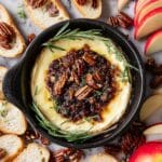 Baked Brie with Jam and Nuts Recipe