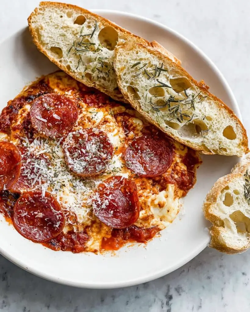 Whipped Cottage Cheese Pizza Dip Recipe