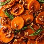 Candied Yams with Orange, Cinnamon, and Pecans Recipe