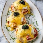 Crab Eggs Benedict with Caviar Recipe