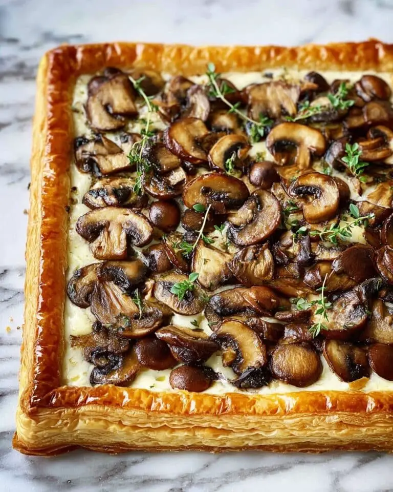 Crispy Mushroom Tart Recipe