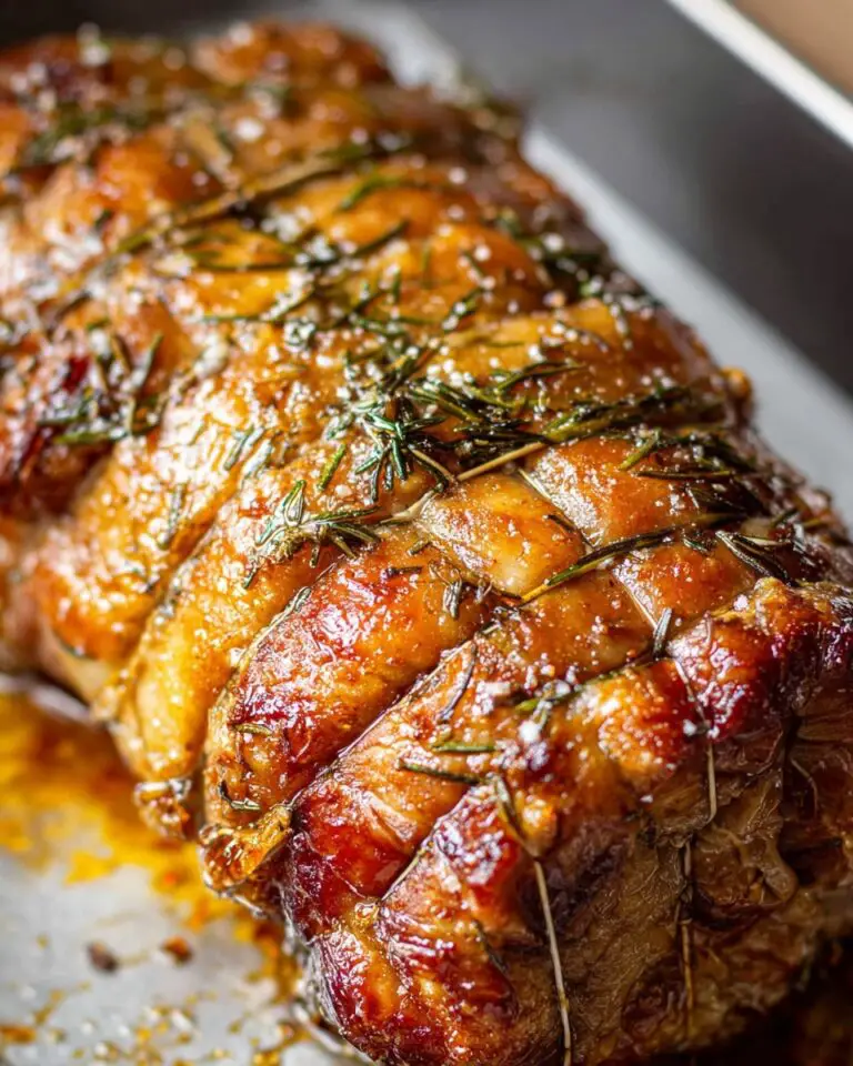 Roasted Boneless Leg of Lamb with Rosemary and Garlic Recipe