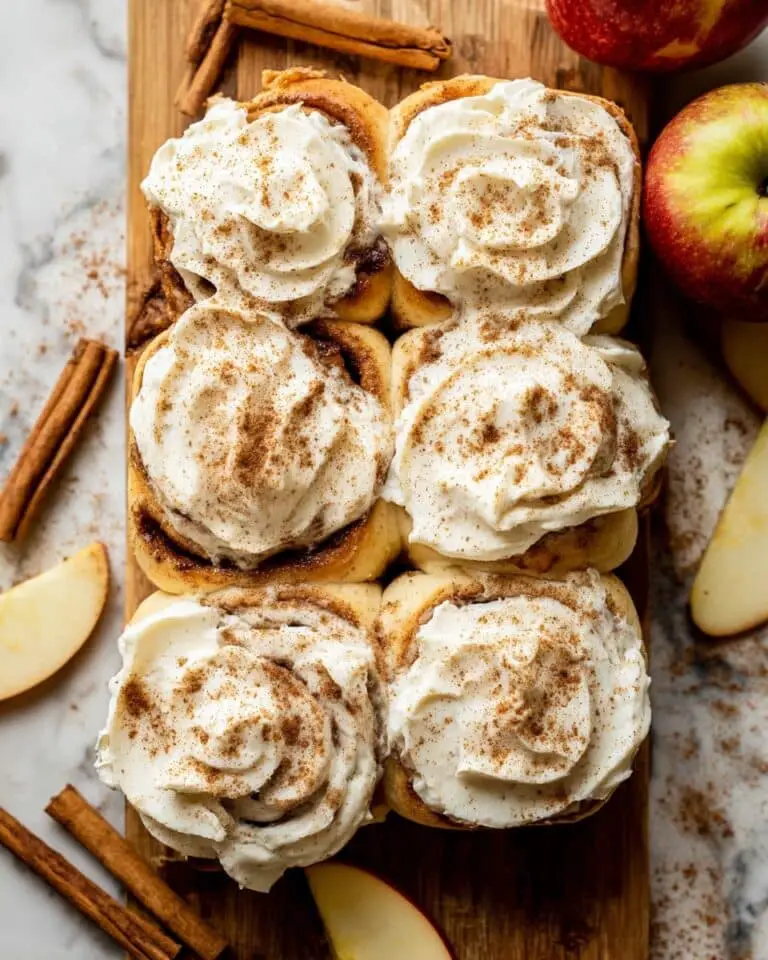 Apple Cinnamon Rolls with Cream Cheese Frosting Recipe