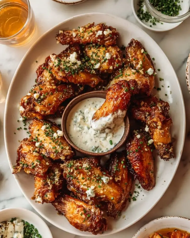 Crispy Garlic Butter Chicken Wings Recipe