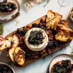 Grilled Cedar Plank Brie with Blackberries and Honey Recipe