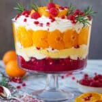 No-Bake Mandarin Orange Cranberry Trifle Recipe