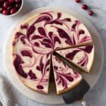 Cranberry Swirl Cheesecake Recipe