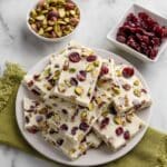 White Chocolate Cranberry Pistachio Bark Recipe