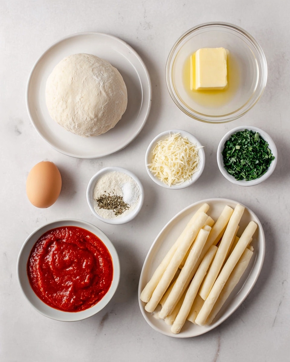 The image shows 28 small dough balls arranged to form the shape of a Christmas tree on a tray lined with white parchment paper. The tree shape consists of five rows of round, pale beige dough balls stacked neatly, starting with one ball at the top and increasing to seven balls at the base, forming a triangular shape. Below the tree, there is one larger rectangular dough piece as the tree trunk, matching the light dough color of the balls. The metal tray rests on a white marbled surface. The dough balls have a smooth texture with a few small cracks and a slight shine. photo taken with an iphone --ar 4:5 --v 7