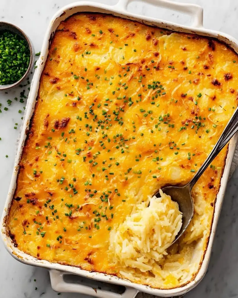 Copy Cat Cracker Barrel Hashbrown Casserole Recipe