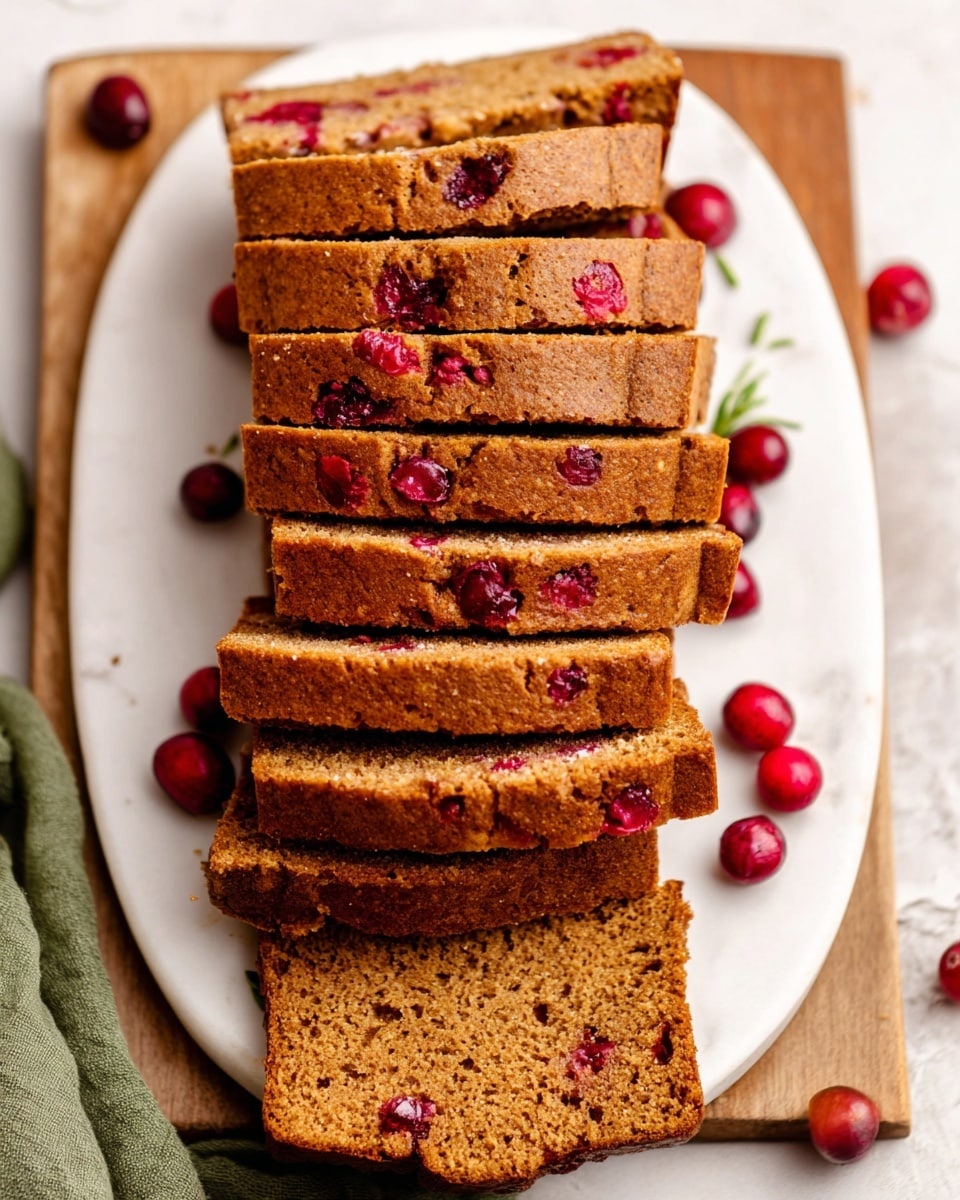 The image shows two slices of brown cake with red cherry pieces inside, placed on a white plate. The cake texture looks soft with small holes, and the red cherries are scattered within the slices, giving bright spots of color. Around the slices on the plate are a few whole red cherries, and in the background, there is a white cloth and a white bowl full of red cherries. The surface beneath the plate is a white marbled texture. photo taken with an iphone --ar 4:5 --v 7