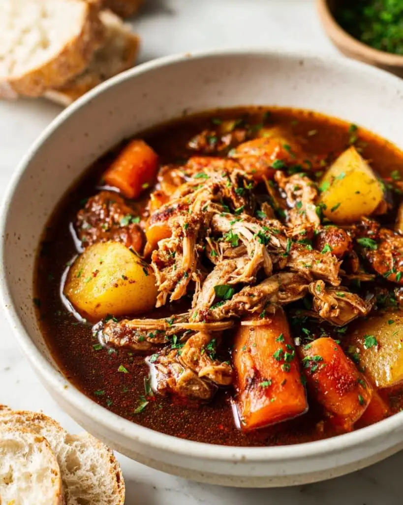 Slow Cooker Chicken Stew with Vegetables and Herbs Recipe