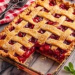 Cherry Slab Pie with Lemon and Coarse Sugar Recipe