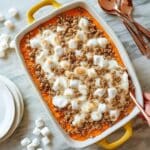 Instant Pot Sweet Potato Casserole with Pecans and Marshmallows Recipe