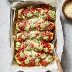 Lasagna Stuffed Zucchini Boats Recipe