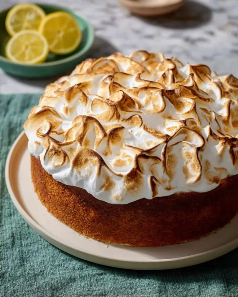 Limoncello Cake with Italian Meringue Recipe