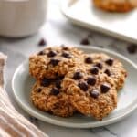 Healthy Banana Oatmeal Breakfast Cookies with Chocolate Chips Recipe