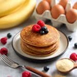 3-Ingredient Peanut Flour Pancakes Recipe
