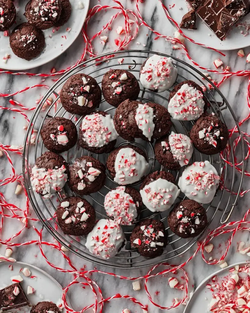 No Chill Mini Peppermint Bark Cookies Recipe