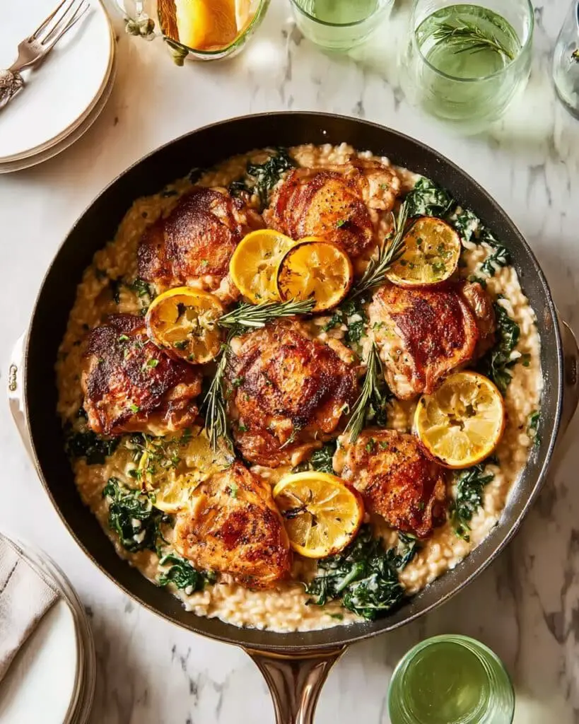 One Pot Lemon Chicken and Orzo Recipe