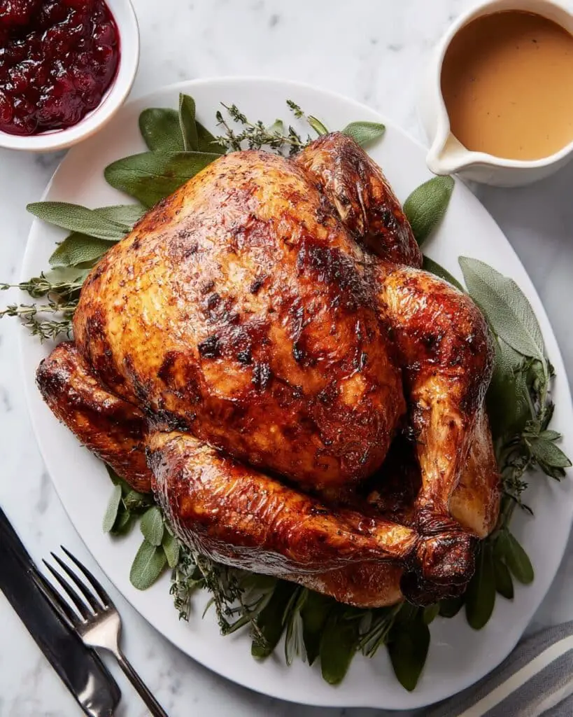 Oven-Roasted Herb-Seasoned Turkey Recipe